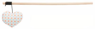 Trixie kattenhengel hart hout/stof assorti 35 CM