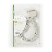 Printerkabel | D-Sub 25-Pins Male - D-Sub 9-Pins Female | 2,0 m | Ivoor - thumbnail