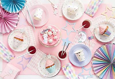 Decoratieve Rozetten Unicorn Mix (3st)
