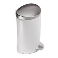 Simplehuman Afvalemmer Half Rond 6 liter (wit) - thumbnail