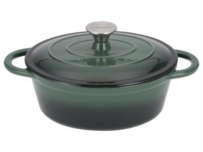 SILVERCREST Gietijzeren pan 25 cm 3 L (Groen)