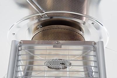 Zwarte elektrische terrasverwarmer 12000 watt