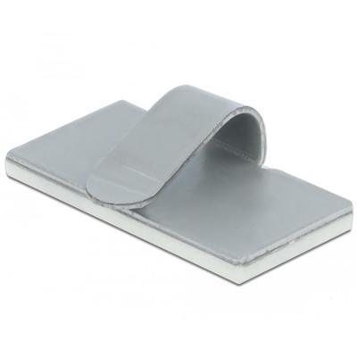 Delock Kabelklem zelfklevend RVS 10 stuks