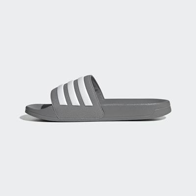 adidas Adilette Shower Slippers Donkergrijs Wit