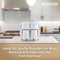 Severin KA 9314 Koffiezetapparaat Wit Capaciteit koppen: 16 Met thermoskan - thumbnail