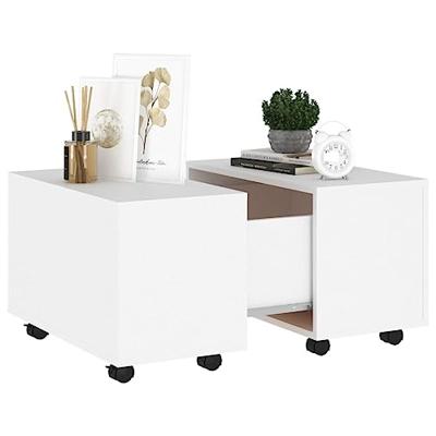 Salontafel 60x60x38 cm spaanplaat wit Salontafel 60x60x38 cm spaanplaat wit