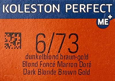Wella Professionals Koleston Perfect Me+ Permanent Creme Colour 6/73 Dark Blonde Brown Gold 60ml
