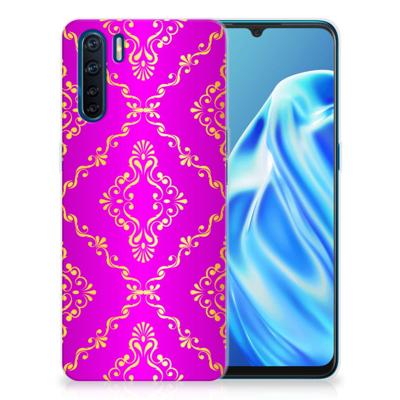 Siliconen Hoesje OPPO A91 Barok Roze Siliconen Hoesje OPPO A91 Barok Roze