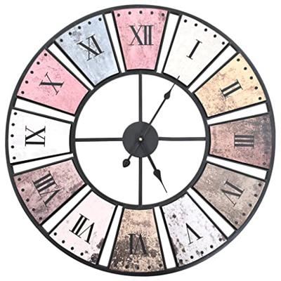 VidaXL Wandklok vintage-stijl quartz-mechanisme xxl 60 cm metaal VidaXL Wandklok vintage-stijl quartz-mechanisme xxl 60 cm metaal