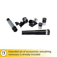 Levenhuk Blitz 50 BASE 50mm Portable Refractor Telescope for Beginners and Kids with Tripod and Balanced Accessories Set - thumbnail