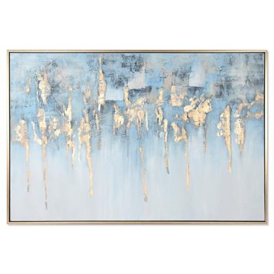 Schilderij Home ESPRIT Blauw Wit Abstract Modern 187 x 3,8 x 126 cm