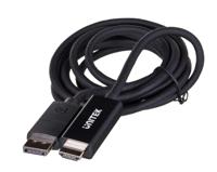 UNITEK KABEL DisplayPort 1.2, HDMI, 4K@60HZ, 1,8M, V1608A - thumbnail