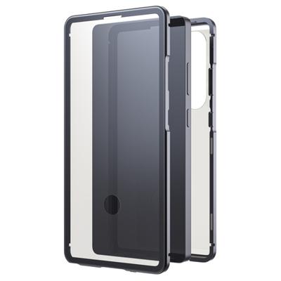 Black Rock Cover 360° Glass für Samsung Galaxy S25 Ultra, Schwarz Cover Samsung Galaxy S25 Ultra Zwart, Transparant