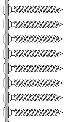 QZ bandsnelbouwschroeven - Ø 3.9x35 mm - PH-2 - grof - trompetkop - gefosfateerd QZ bandsnelbouwschroeven - Ø 3.9x35 mm - PH-2 - grof - trompetkop - gefosfateerd
