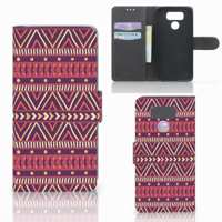 LG G6 Telefoon Hoesje Aztec Paars - thumbnail