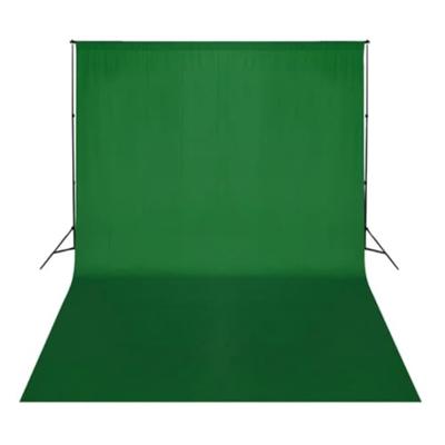 VidaXL Achtergrond zonder standaard chromakey 500x300 cm katoen groen VidaXL Achtergrond zonder standaard chromakey 500x300 cm katoen groen