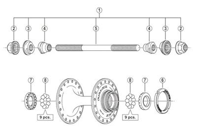 Shimano Stainless Steel Balls 1/4" (18 pieces)