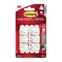 3M Command-mini-haak (l x b x h) 29 x 22 x 11 mm Wit Inhoud: 6 stuk(s) - thumbnail