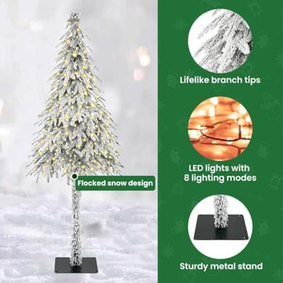 VidaXL Kerstboom met 300 led met standaard wit 210 cm pe en staal VidaXL Kerstboom met 300 led met standaard wit 210 cm pe en staal