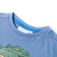 Kindershirt 104 middelblauw - thumbnail