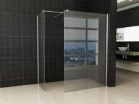 Wiesbaden inloopdouche combinatie-set 1200x900x2000 10 mm nano - thumbnail