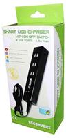 Ecosavers Slimme usb oplader 6 uitgangen - thumbnail