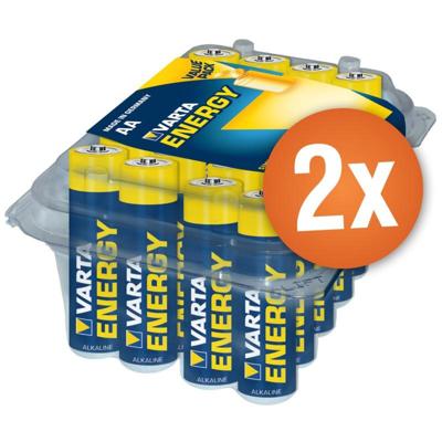 Voordeelpak met 48 x AA Varta High Energy alkaline batterijen