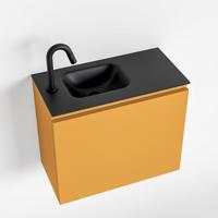 MONDIAZ OLAN 60cm toiletmeubel ocher. LEX wastafel urban links 1 kraangat - thumbnail