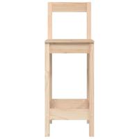 Barstoelen 2 st 40x41,5x112 cm massief grenenhout - thumbnail