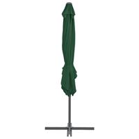 VidaXL Zweefparasol met stalen paal 250x250 cm groen - thumbnail