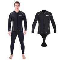SLINX 1703 3mm neopreen Super elastische warme Kruis duiken met lange mouwen jas voor mannen - thumbnail