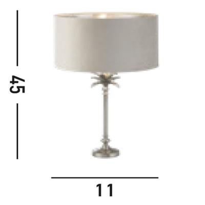 Searchlight TafellampPalm goud met crème kap - EU81210TA