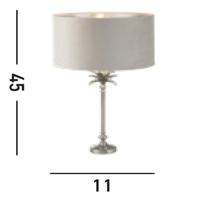 Searchlight TafellampPalm goud met crème kap - EU81210TA - thumbnail