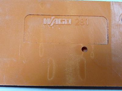 WAGO 279-346 Afsluit- en scheidingsplaat Oranje 100 stuk(s)