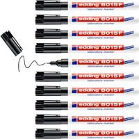 Viltstift edding 8015 lab rond 0.75mm zwart | 10 stuks - thumbnail