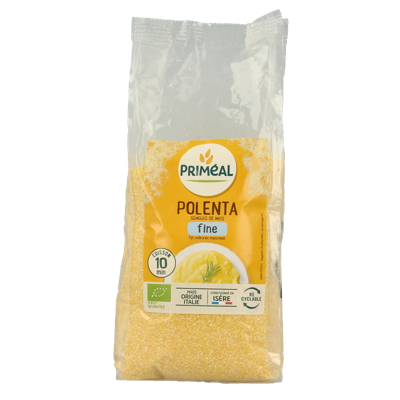 Primeal Polenta fijn volkoren maismeel bio 500 Gram