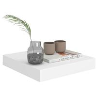 Wandschappen zwevend 2 st 23x23,5x3,8 cm MDF wit - thumbnail