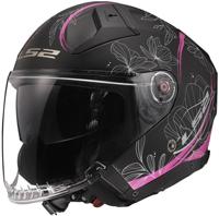 LS2 jethelm "of603 infinity ii lotus" helmet infinity ii lotus sw/rs matt gr. l - thumbnail