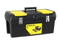 STANLEY 1-92-067 Werkzeugbox Millenium Kunst. 610x270x284mm Metallverschluss Gereedschapsbox Zwart, Geel - thumbnail