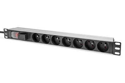Digitus DN-95407-FR energiedistributie 7 AC-uitgang(en) 1U Digitus DN-95407-FR energiedistributie 7 AC-uitgang(en) 1U