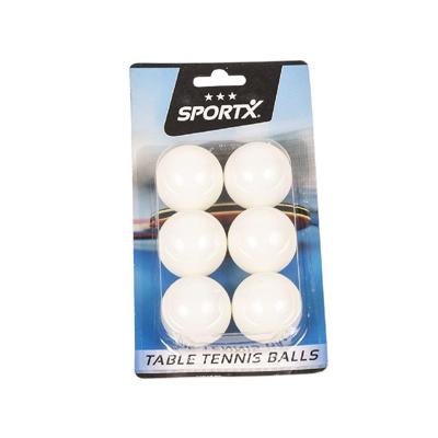 SportX tafeltennisballen op blister, 6st.
