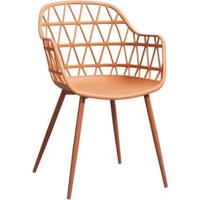 Terrasstoel Frejus - kunststof/terracotta - thumbnail