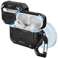 ESR voor AirPods Pro 2 hoes, MagSafe draadloos opladen, compatibel met AirPods Pro 2e generatie 2022/1e generatie 2019, magnetisch deksel, HaloLock Cyber Armor Tough Case voor AirPod Pro, zwart - thumbnail