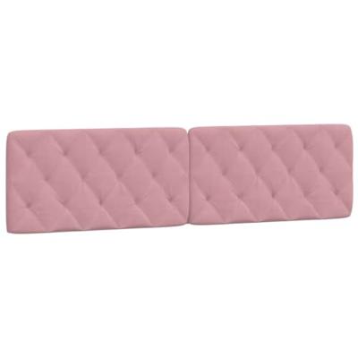 Bedframe zonder matras fluweel roze 200x200 cm