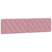 Bedframe zonder matras fluweel roze 200x200 cm - thumbnail