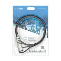 Veiligheidskabel Aisens ASLK-D50N05-BK 1,5 m - thumbnail