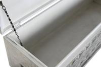 Koffer DKD Home Decor Keramisch Grijs Wit Mangohout (116 x 40 x 50 cm) - thumbnail