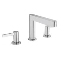 Wastafelmengkraan Finoris HansGrohe 3-gats 110 met Push-Open Waste Chroom - thumbnail