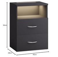 Monzana Bureaustoel - draaistoel - kruk - met - gestoffeerde - zitting - in - zwart - thumbnail