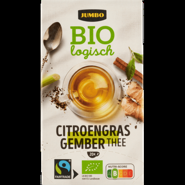 Jumbo Biologisch Citroengras Gember Thee 30 g